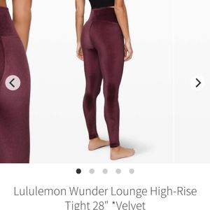 LULULEMON Wunder Lounge high rise leggings